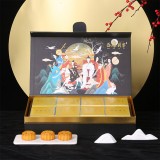中秋禮盒新款月餅包裝盒現貨翻蓋手提創意6粒8粒蛋黃酥包裝禮品盒