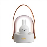 創(chuàng)意小兔子創(chuàng)意禮品手提燈萌寵led音樂藍牙八音盒3d小夜燈