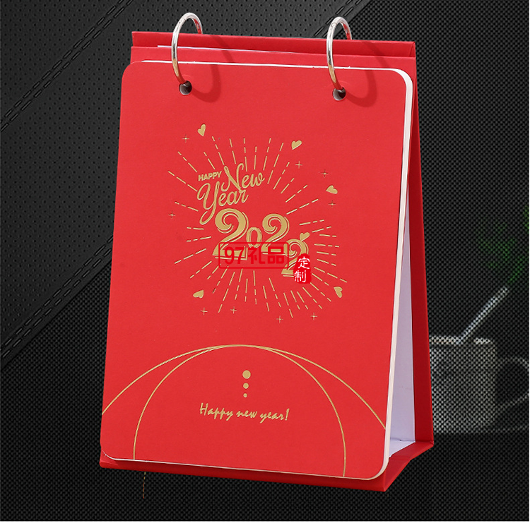 不銹鋼手開雙環圈成長個性商務周歷可定制