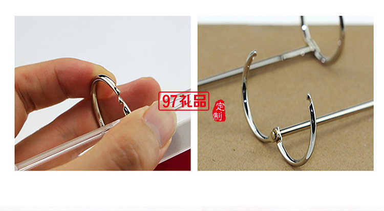 不銹鋼手開雙環圈成長個性商務周歷可定制