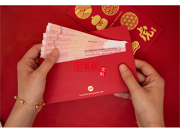 虎年新年創意燙金千元紅包利事封可定制（6個裝）
