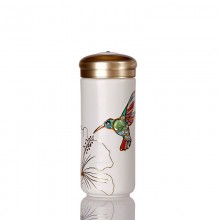 乾唐軒活瓷 吉星蜂鳥陶瓷杯隨身水杯商務創意禮品杯送客戶伴手禮