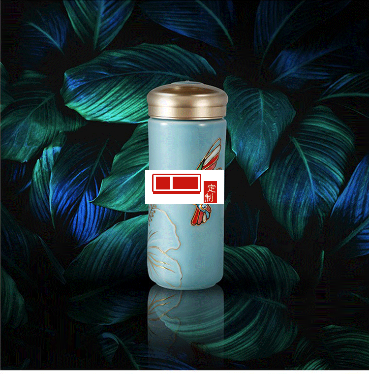 乾唐軒活瓷 吉星蜂鳥陶瓷杯隨身水杯商務創意禮品杯送客戶伴手禮