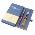 文創商務木紋筆檀木筆定制log