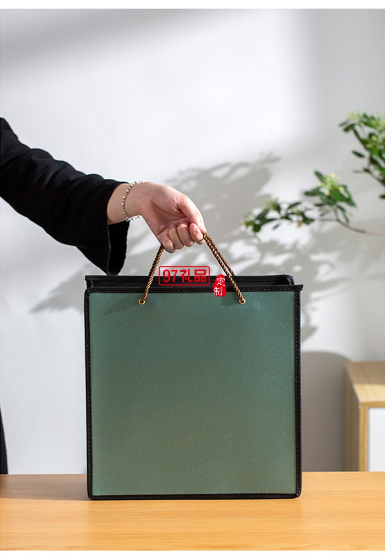 地產銀行禮品茶具套裝青瓷側把壺套裝保險商務伴手禮品LOGO