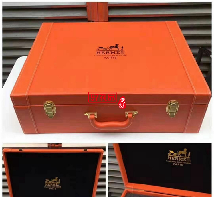 HERME愛馬60頭餐具套裝禮盒碗盤碟景德鎮骨瓷釉中彩陶瓷喬遷結婚