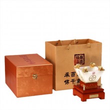 日進斗金琉璃擺件 中號 招財風水創意家居工藝品商務禮品