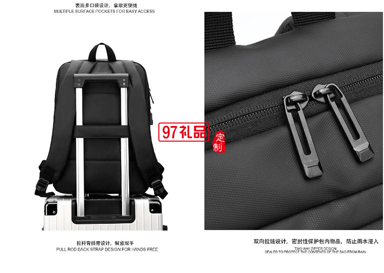 啄木鳥商務休閑電腦雙肩包-皮斯泰ZRB-0044