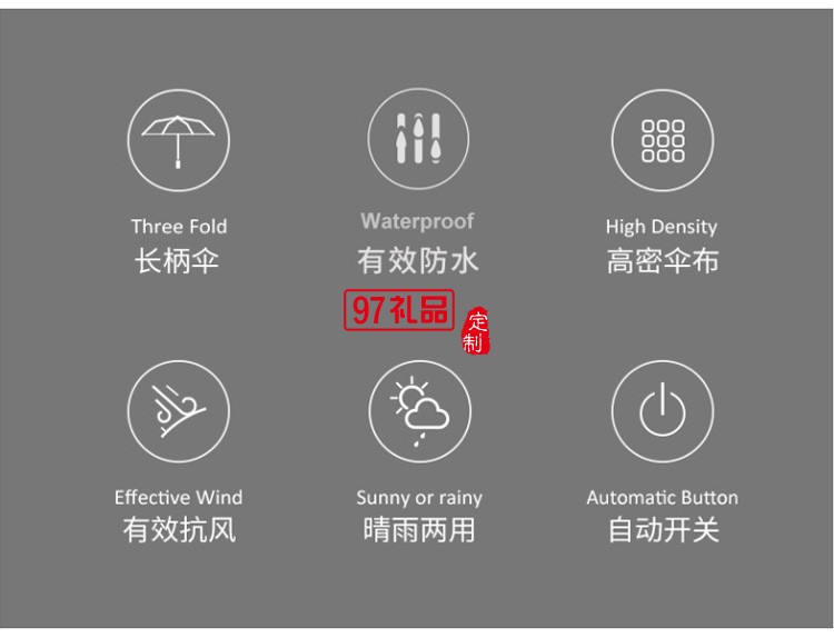 廣告?zhèn)汩L柄傘定做雨傘印字直柄車標黑膠加大高爾夫傘定制logo廠家