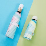 雨傘全自動三折晴雨傘小巧便捷五折傘簡約折疊膠囊傘批發定 制