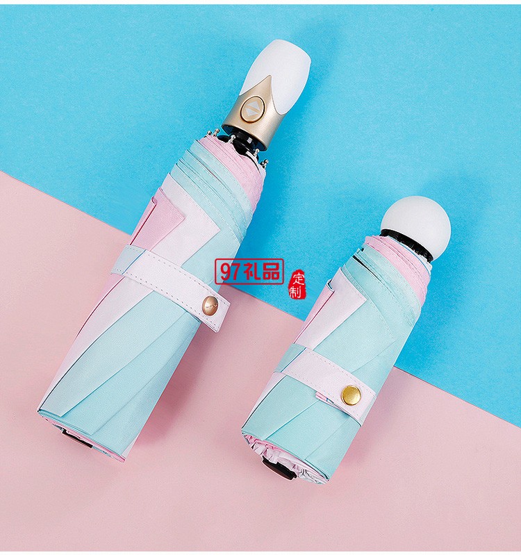 雨傘全自動三折晴雨傘小巧便捷五折傘簡約折疊膠囊傘批發定 制