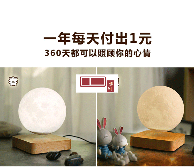 臺燈家居擺件月亮燈禮物創意禮品輕奢工藝品