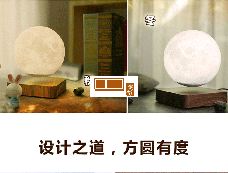 臺燈家居擺件月亮燈禮物創意禮品輕奢工藝品