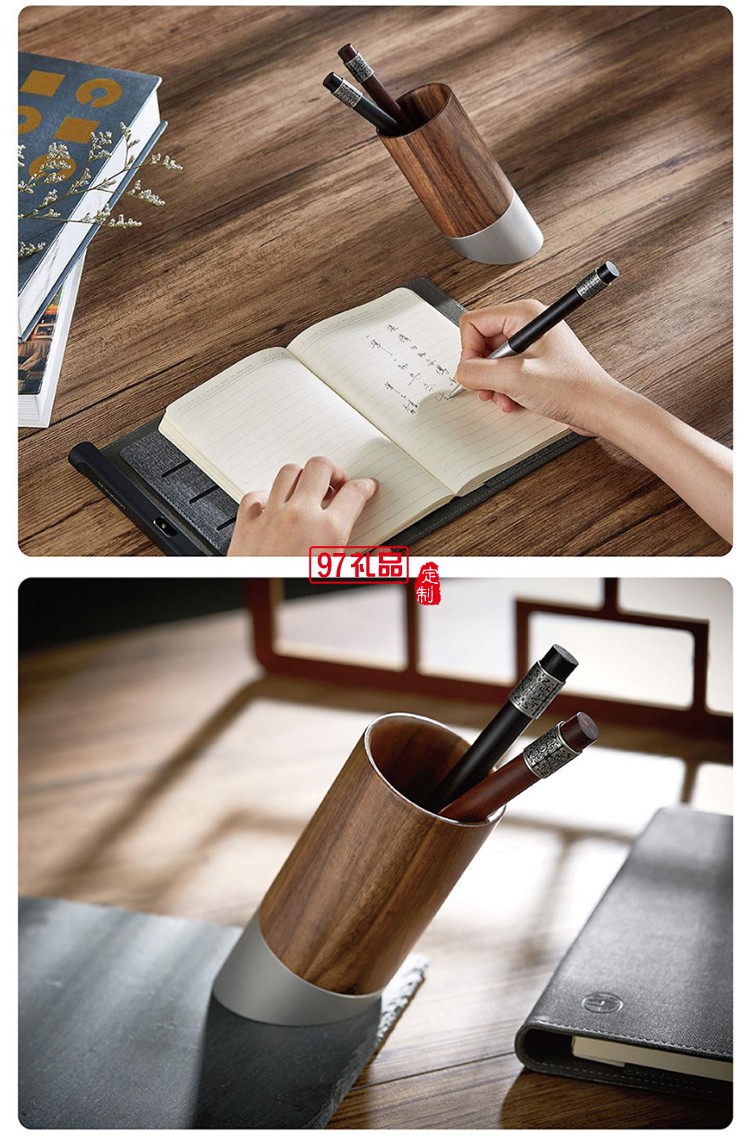 文創 創意桌面擺件多功能斜插式筆筒