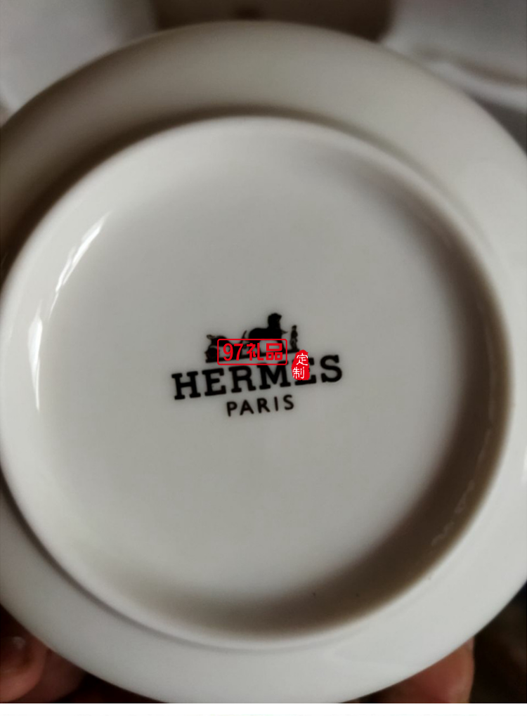 HERME愛馬60頭餐具套裝禮盒碗盤碟景德鎮骨瓷釉中彩陶瓷喬遷結婚