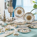 骨瓷餐具套裝 碗盤批發餐具陶瓷景德鎮陶瓷餐具促銷禮品