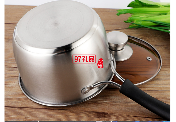 加厚韓式不銹鋼奶鍋 無磁面條鍋單柄小鍋 實用禮品鍋具批發熱奶鍋