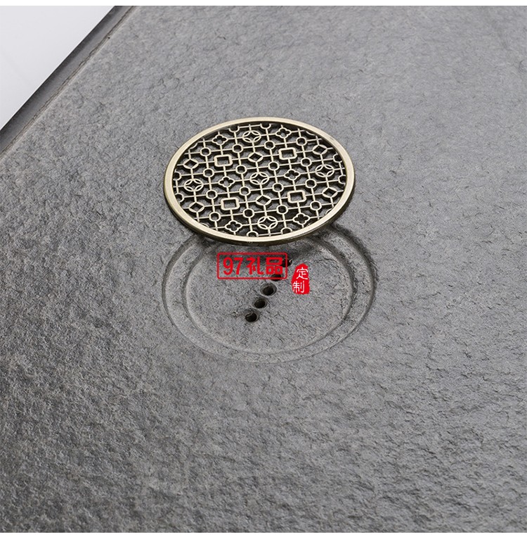 烏金石茶盤套裝 同心圓功夫茶具茶海 辦公室家用簡約茶臺托盤茶具