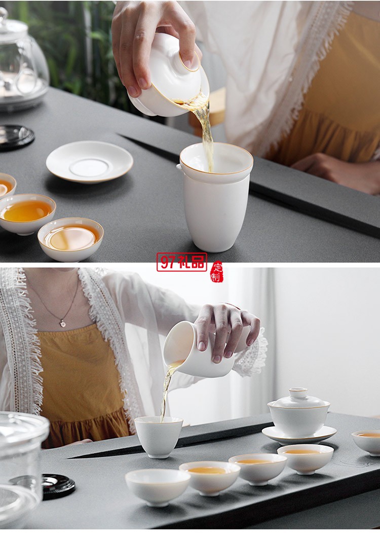 烏金石茶盤茶具套裝全自動(dòng)上水茶臺燒水壺一體帶電磁爐