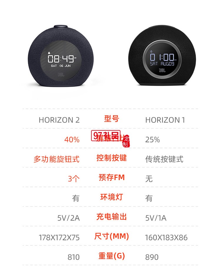 JBL HORIZON 2藍牙音箱創意戶外定制公司高檔廣告禮品