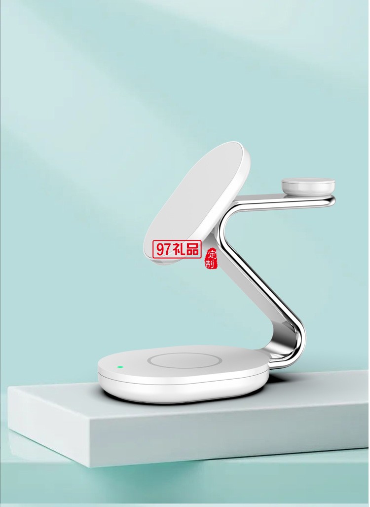 私模新款三合一磁吸立式支架無線充電器