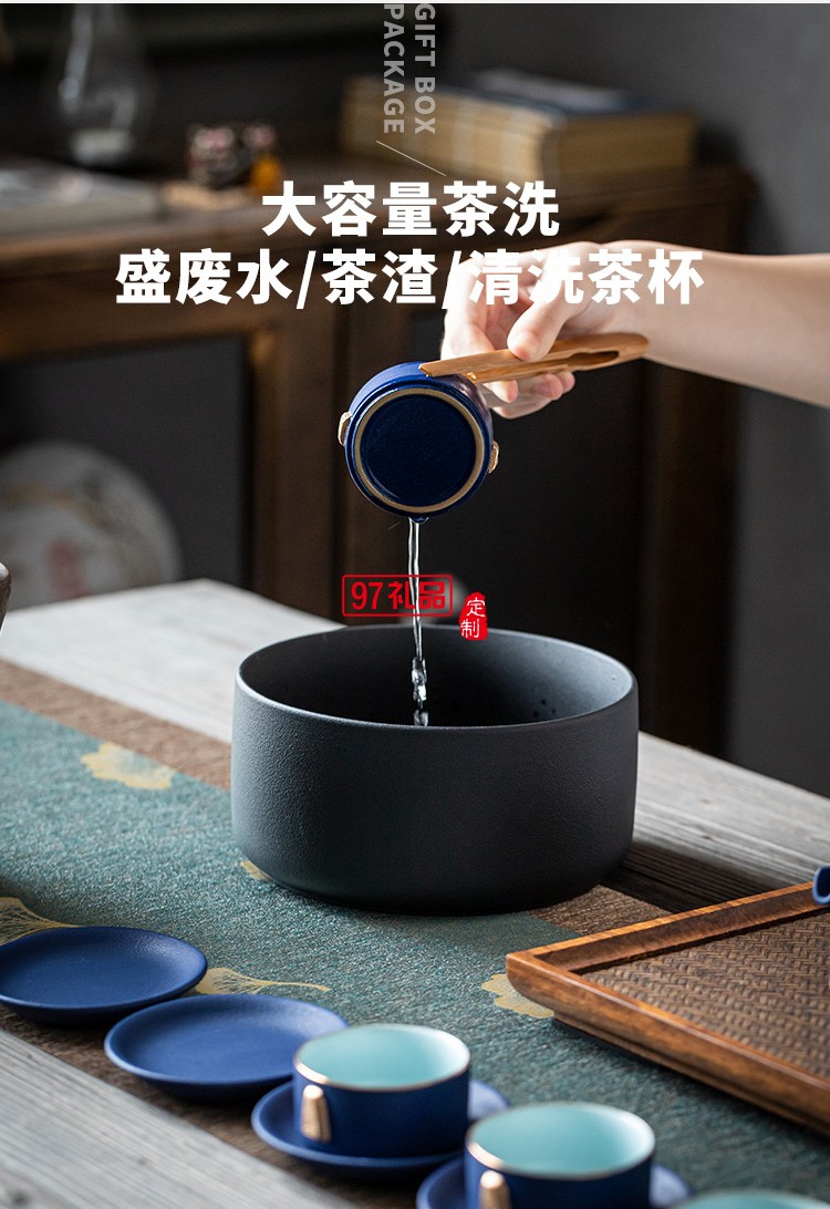黑陶茶壺功夫茶具家用創意禮盒陶瓷泡茶套裝客廳復古
