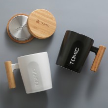 馬克杯 帶蓋咖啡杯子瓷杯創意牛奶杯水杯隨手茶杯