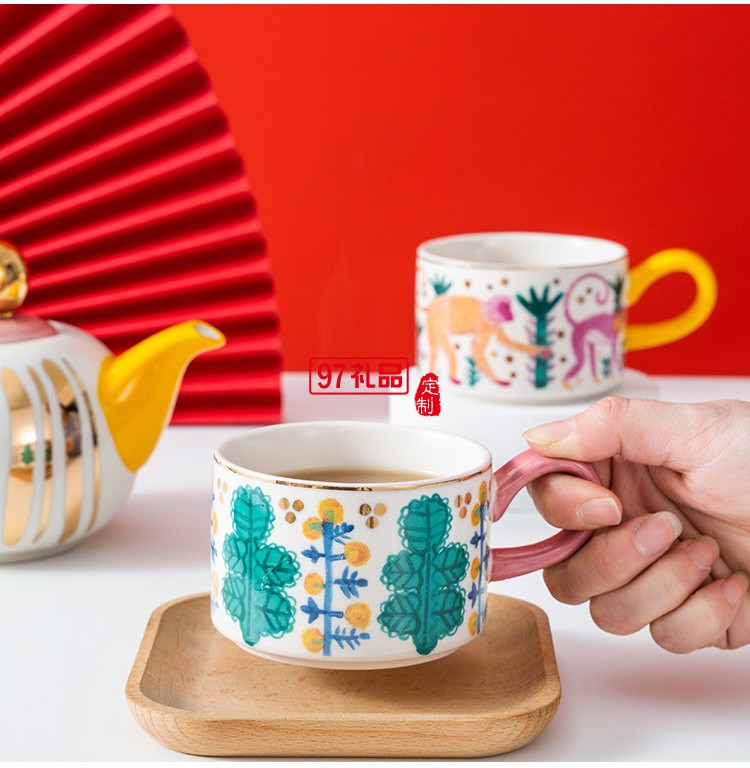 宮廷風下午茶餐具套裝子母泡茶壺陶瓷北歐風格英式小號創意個性