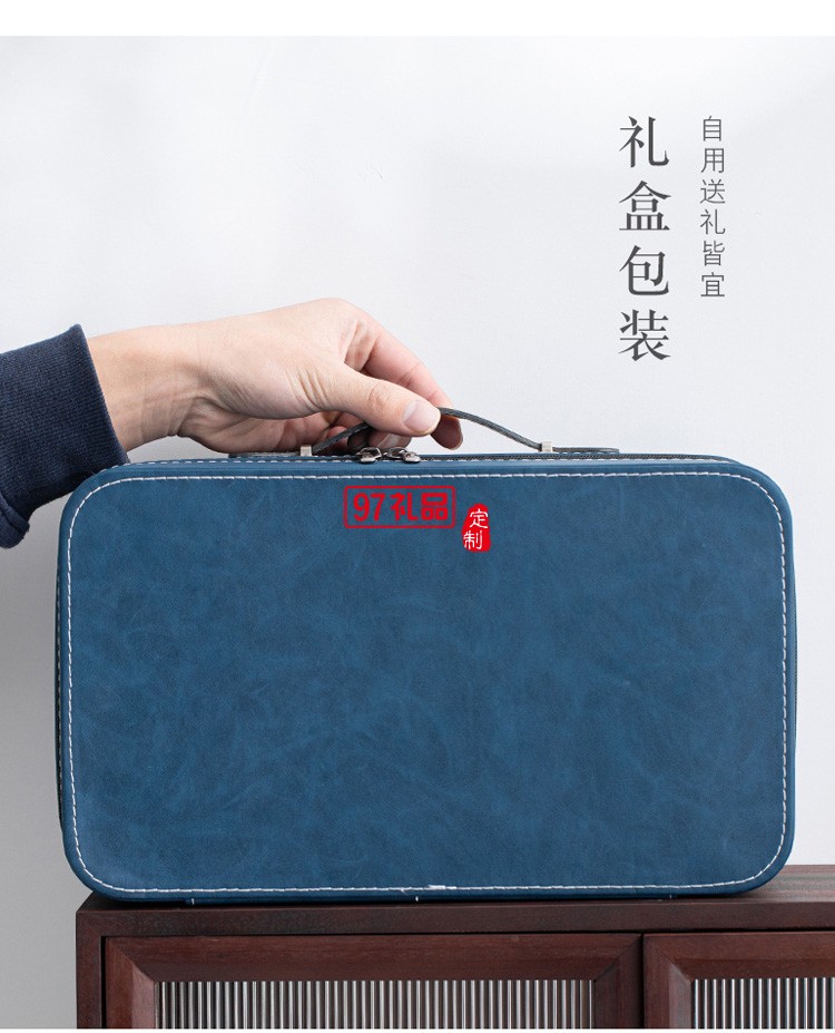 側把壺旅行茶具套裝戶外家用便攜式收納黑陶功夫茶具