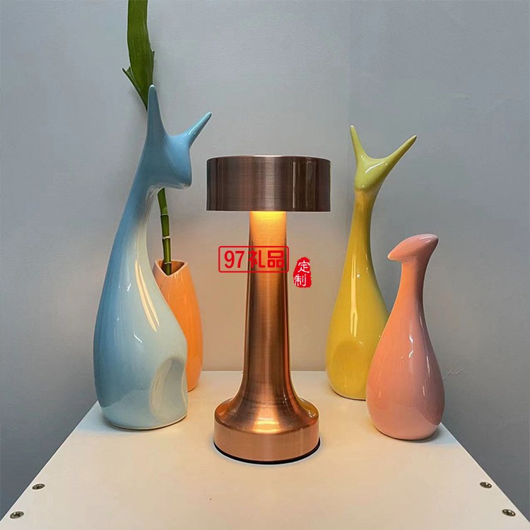 觸摸usb充電小夜燈創意禮物led金屬酒吧桌氛圍燈