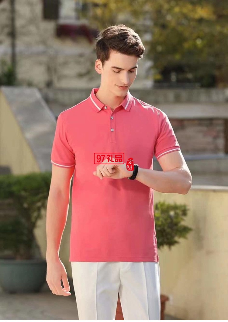 定制廣告衫polo衫200g純麻防珠地工作 翻領短袖 可定制logo