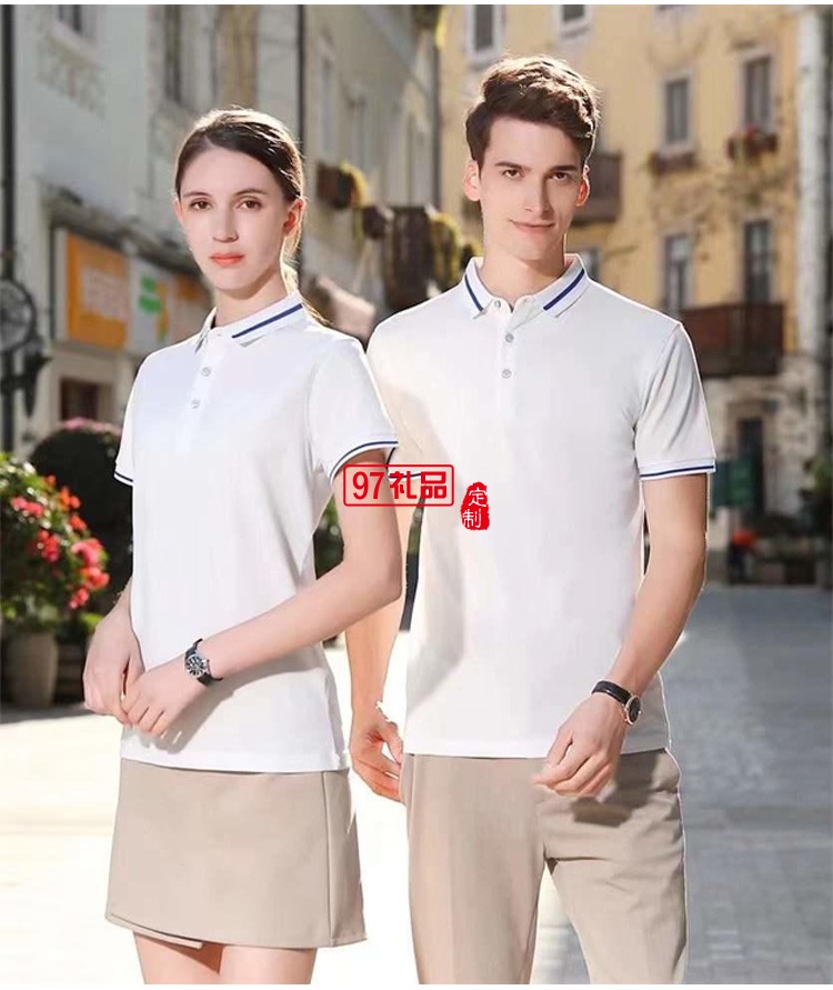 定制廣告衫polo衫200g純麻防珠地工作 翻領短袖 可定制logo