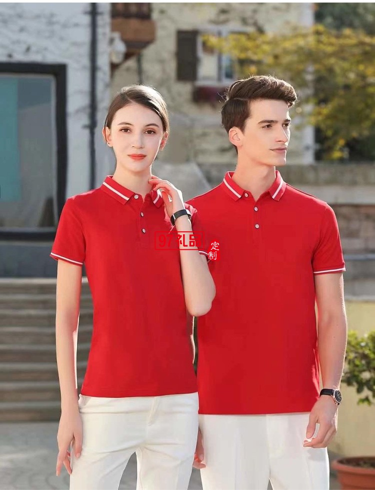 定制廣告衫polo衫200g純麻防珠地工作 翻領短袖 可定制logo