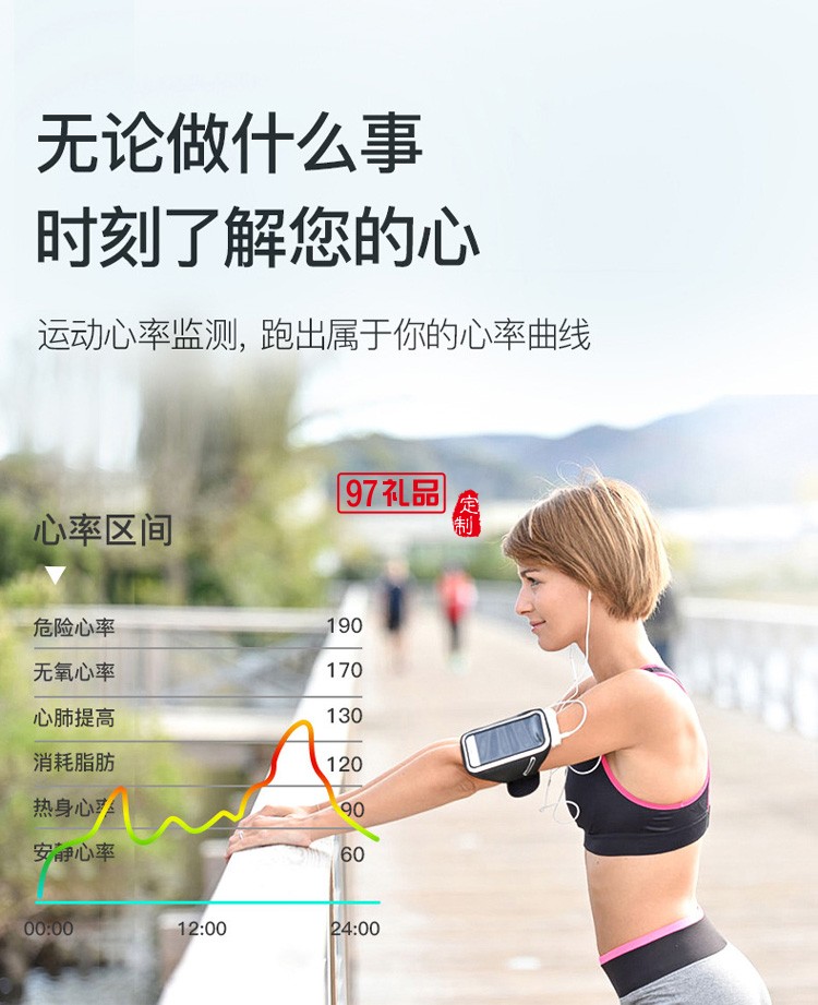 測體溫手環血壓心率血氧睡眠運動計步健康監測