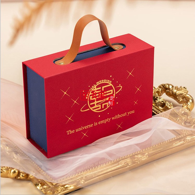 禮物盒空手提盒 復古創意新款禮盒 可以電子logo