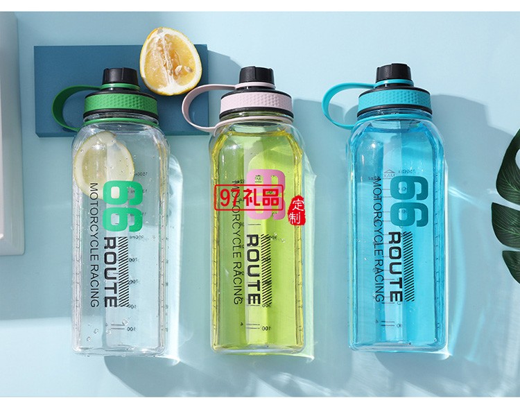 大容量帶刻度塑料水壺 耐高溫摔運動水杯帶濾網 