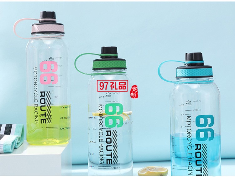 大容量帶刻度塑料水壺 耐高溫摔運動水杯帶濾網 