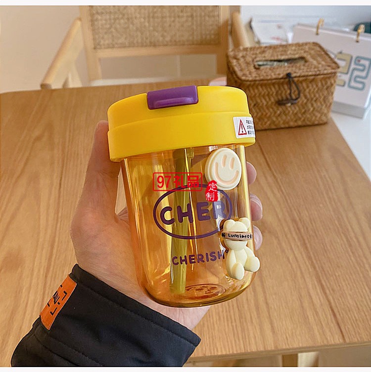 夏天創意ins風噸噸杯吸管可愛迷你小巧男女學生塑料水杯網紅便攜