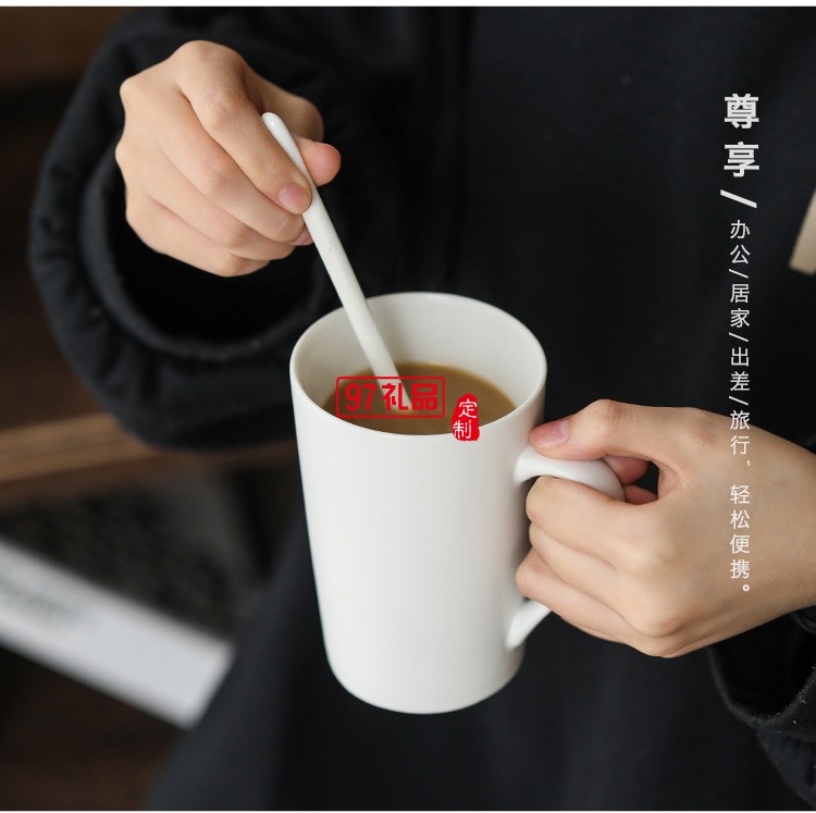 爆款杯子創意陶瓷馬克杯簡約水杯咖啡杯促銷禮品