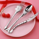 海洋之心 不銹鋼餐具套裝 創意餐刀勺子叉子組合套裝