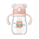 創意學飲杯幼兒園寶寶防摔防嗆漏手柄重力球兒童吸管水杯