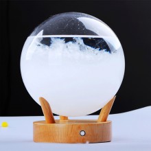 創意禮品擺件LED七色燈光許愿球天氣預報瓶