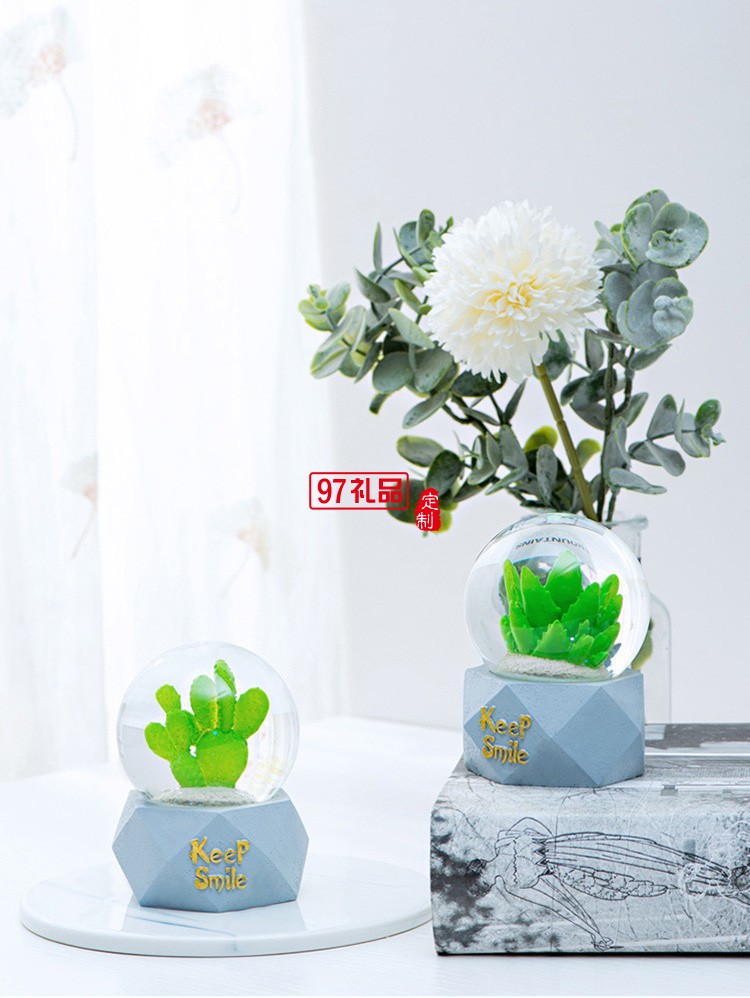 現(xiàn)貨簡(jiǎn)約樹脂水晶球工藝品裝飾擺件