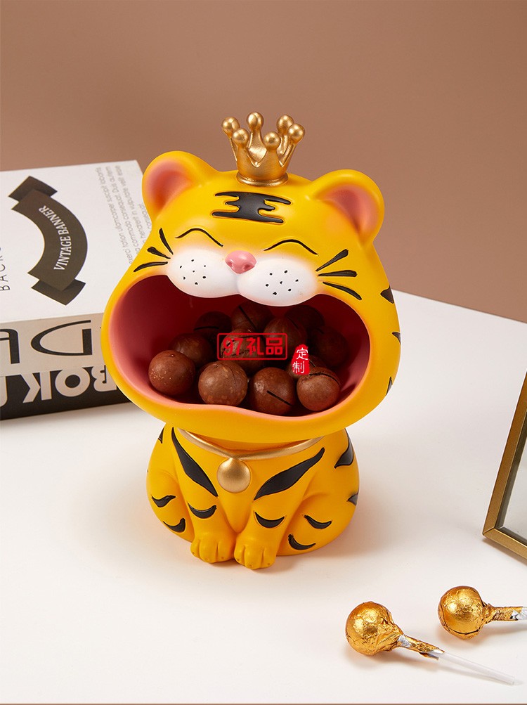 創意老虎擺件玄關鑰匙收納虎年吉祥物