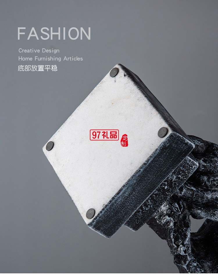 現代藝術擺件辦公室客廳樹脂工藝品