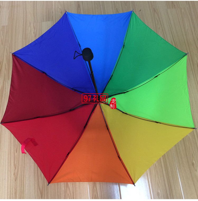 8骨三折彩虹傘批發各大保險廣告傘 logo 禮品雨傘