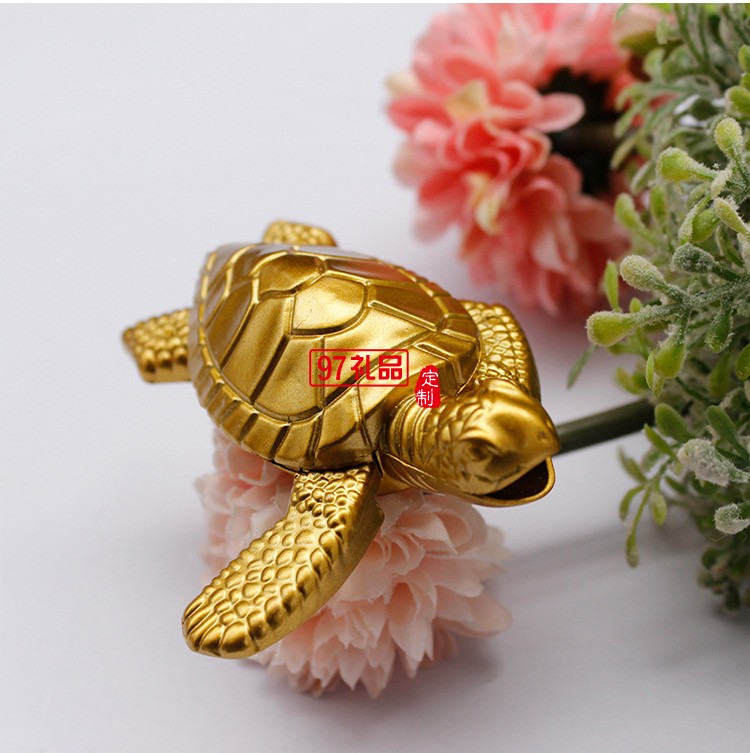 金龜創意小金龜桌面擺件打火機明火點煙器個性電鍍打火機