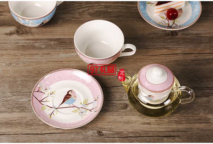 養生壺陶瓷花茶壺套裝 耐熱玻璃茶具泡茶壺定制公司廣告禮品