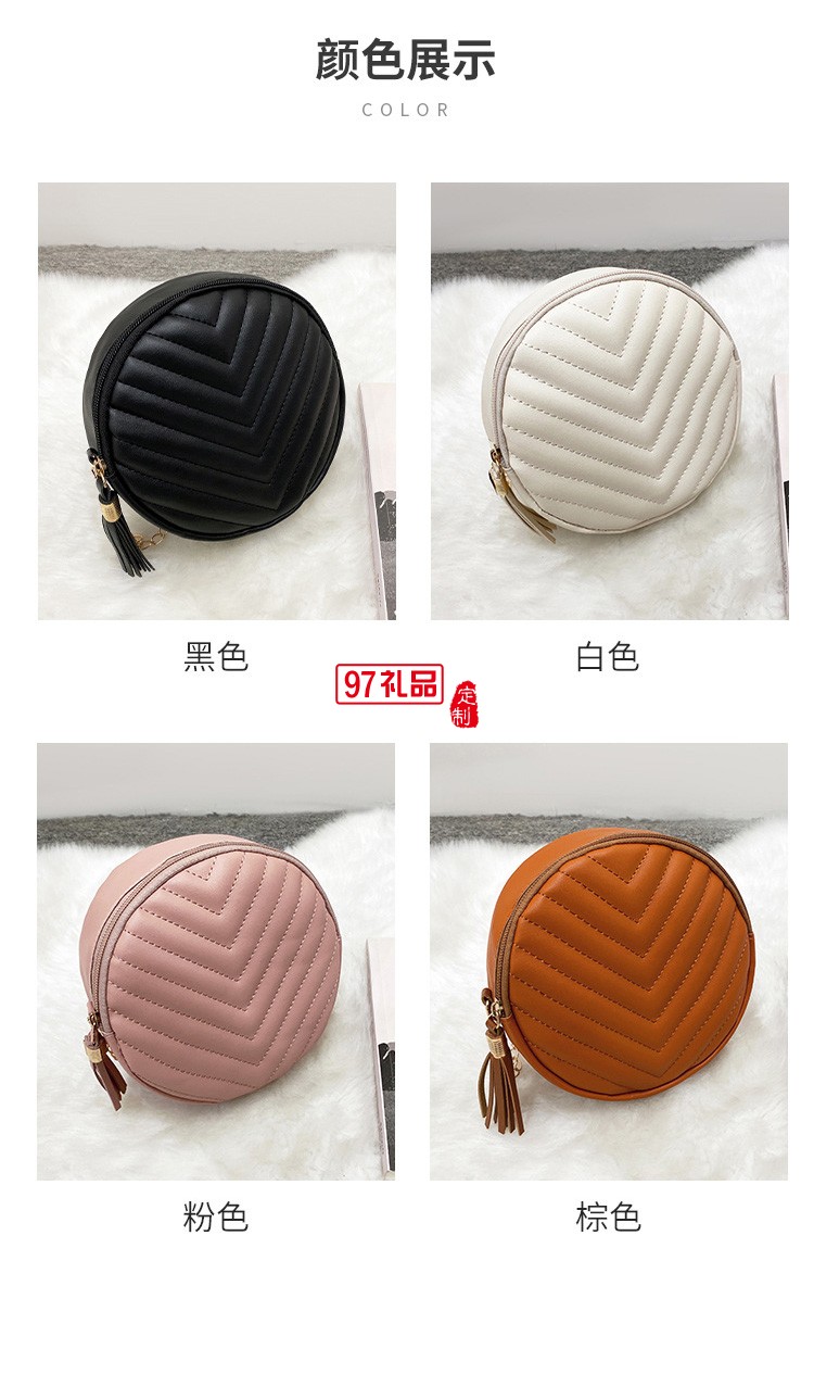 繡花小圓包2022ladies bags簡約時尚斜挎包包女士單肩復古圓