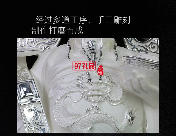 純銀店鋪4S店開業(yè)活動喬遷展廳金屬財神爺